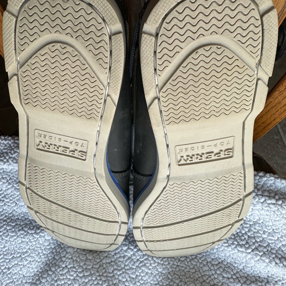 Sperry Men's Boat Shoes - Navy and Tan - Picture 9 of 10